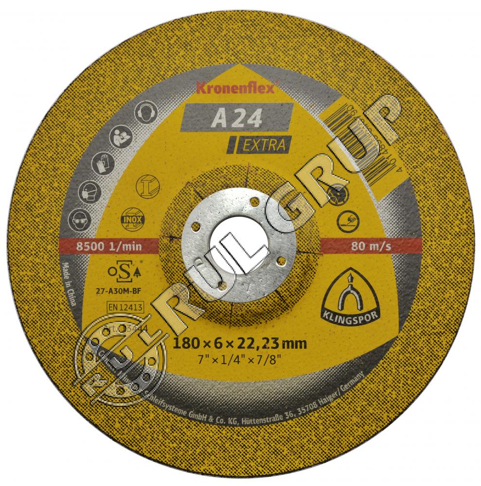 DISC POLIZAT A24 EXTRA 180X6X22MM KLINGSPOR